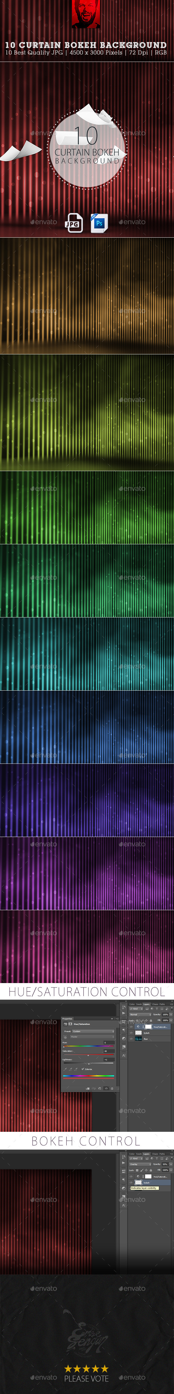 14 Curtain Bokeh Background - Abstract Backgrounds