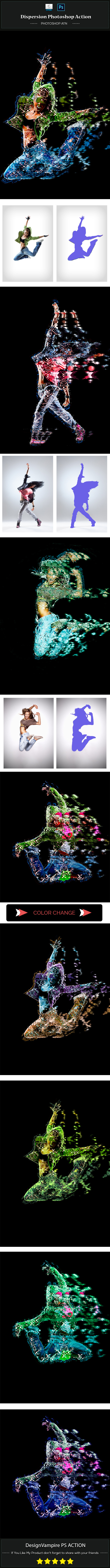 Dispersion Photoshop Action - Photo Effects Actions