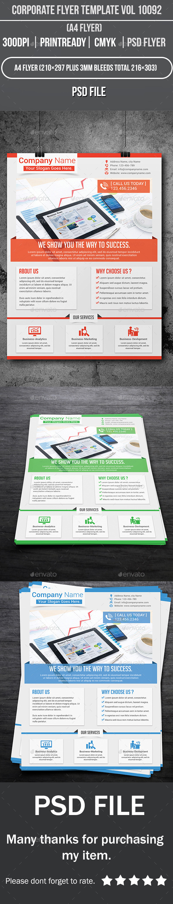 Corporate Flyer Template Vol 10092 - Corporate Flyers