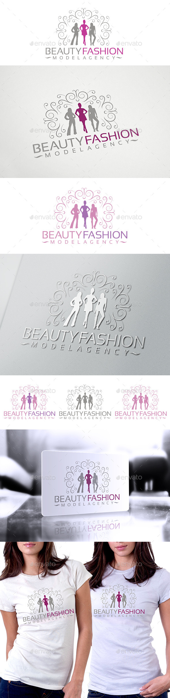 Beauty Fashion Logo - Humans Logo Templates