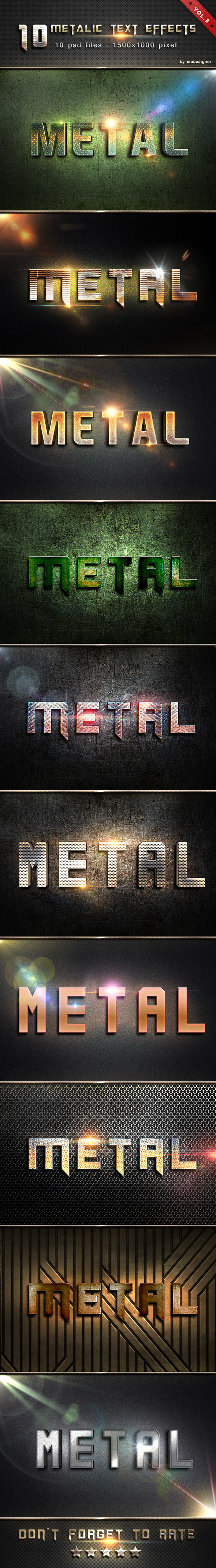 Metalic Text Effects V.3 - Text Effects Styles
