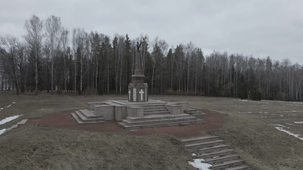 A Top View of the Battle Site of Napoleon's Army on the Berezina River alt
