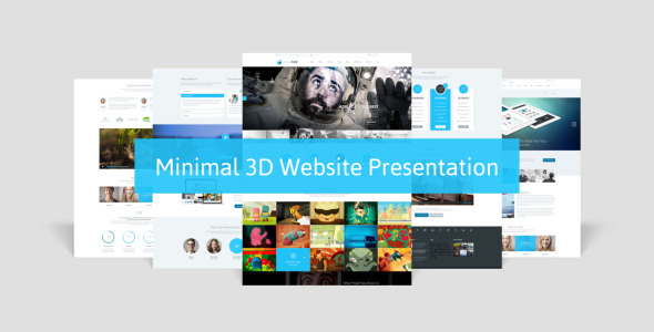 Minimal 3D Website Presentation