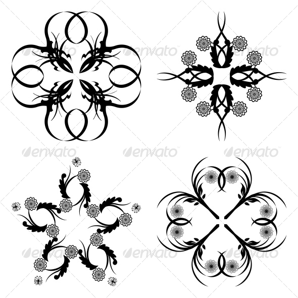  floral ornaments