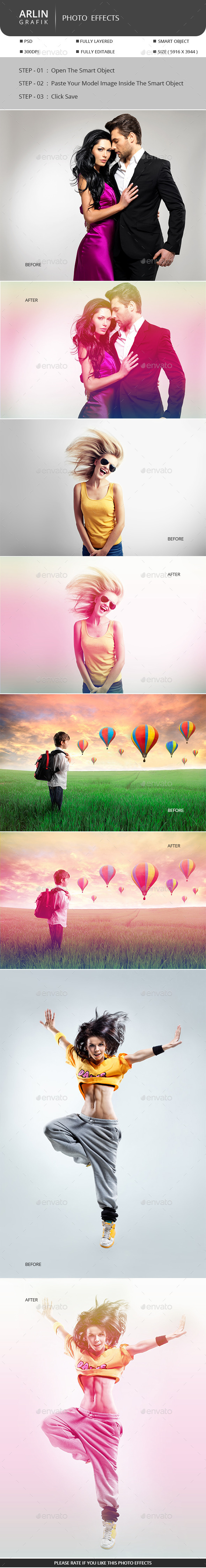 Rainbow Photo Display - Photo Templates Graphics
