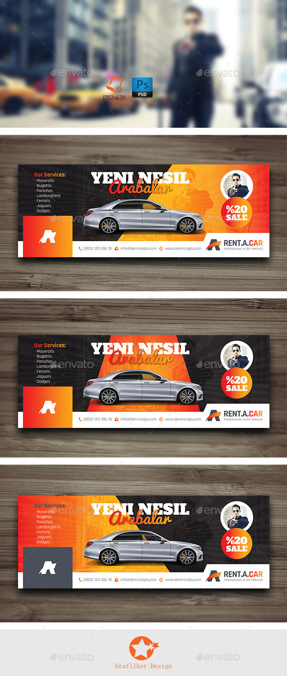 Rent A Car Cover Templates - Facebook Timeline Covers Social Media