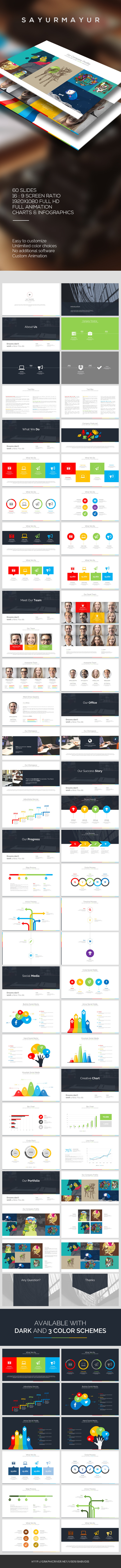 Sayurmayur PowerPoint Template - PowerPoint Templates Presentation Templates