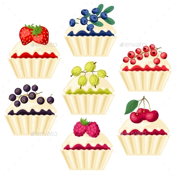 Cupcakes with Various Fillings - Nature Conceptual