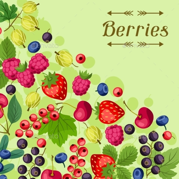 Berries Background - Nature Conceptual