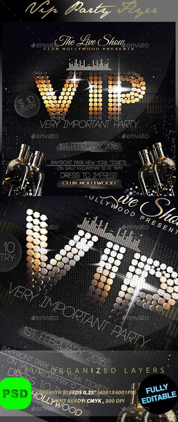 VIP Party - Events Flyers