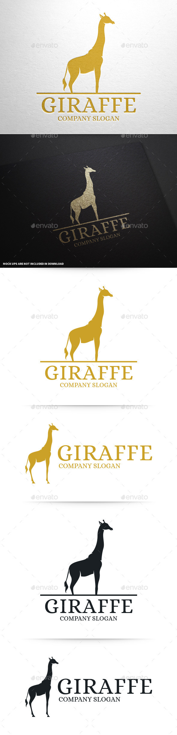 Giraffe Logo Template - Animals Logo Templates