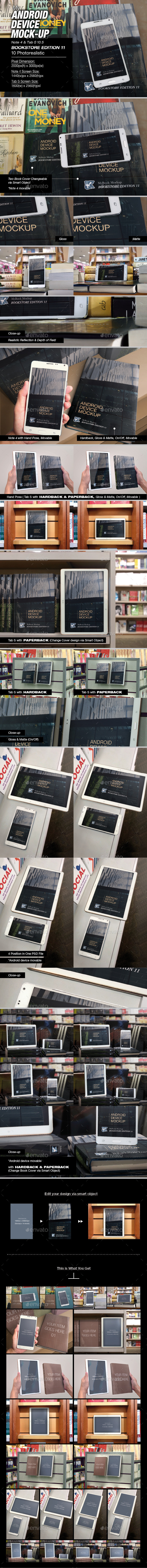 myAndroid Device Mock-up - Mobile Displays