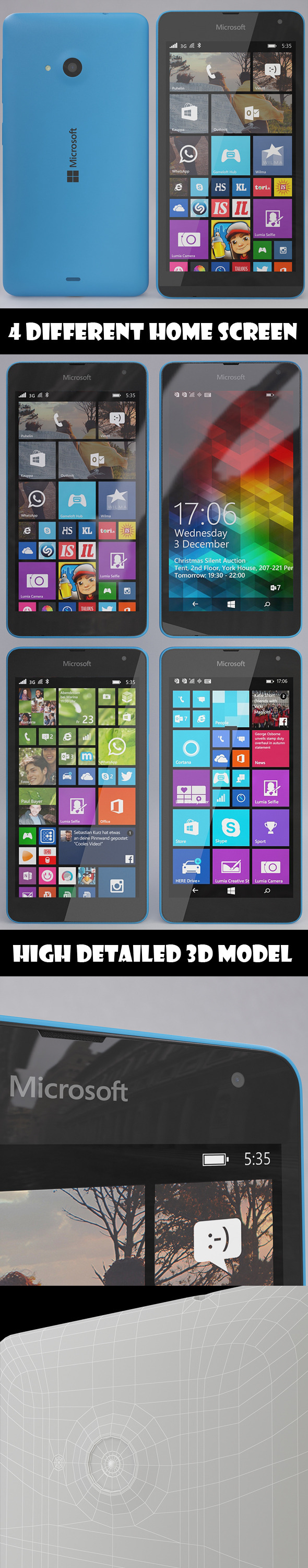 Microsoft Lumia 535 - 3Docean 10047621