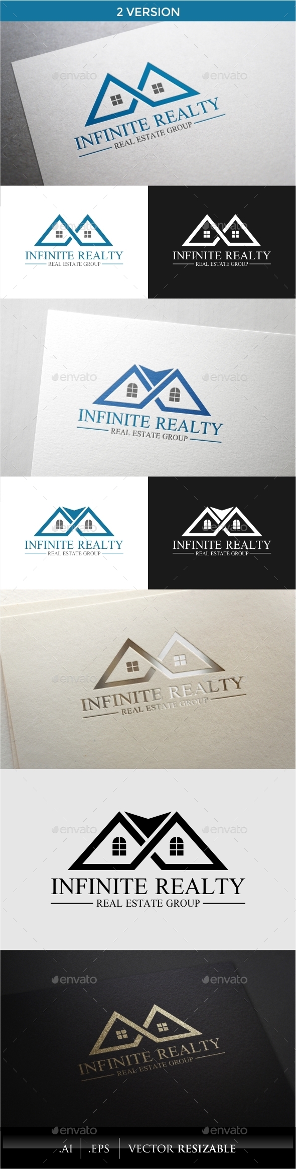 Infinite Realty Logo - Buildings Logo Templates