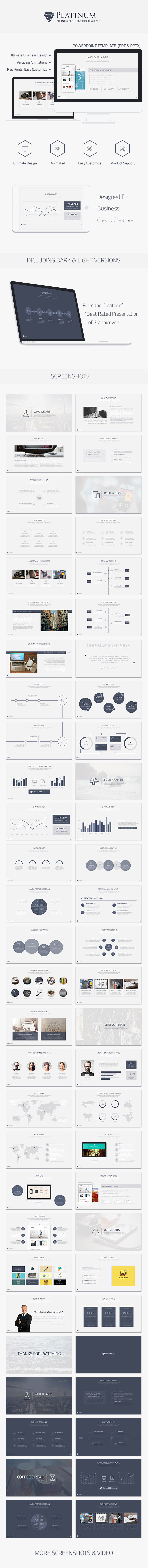 Platinum Business Powerpoint Template - Business PowerPoint Templates