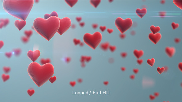 Flying Hearts 3D