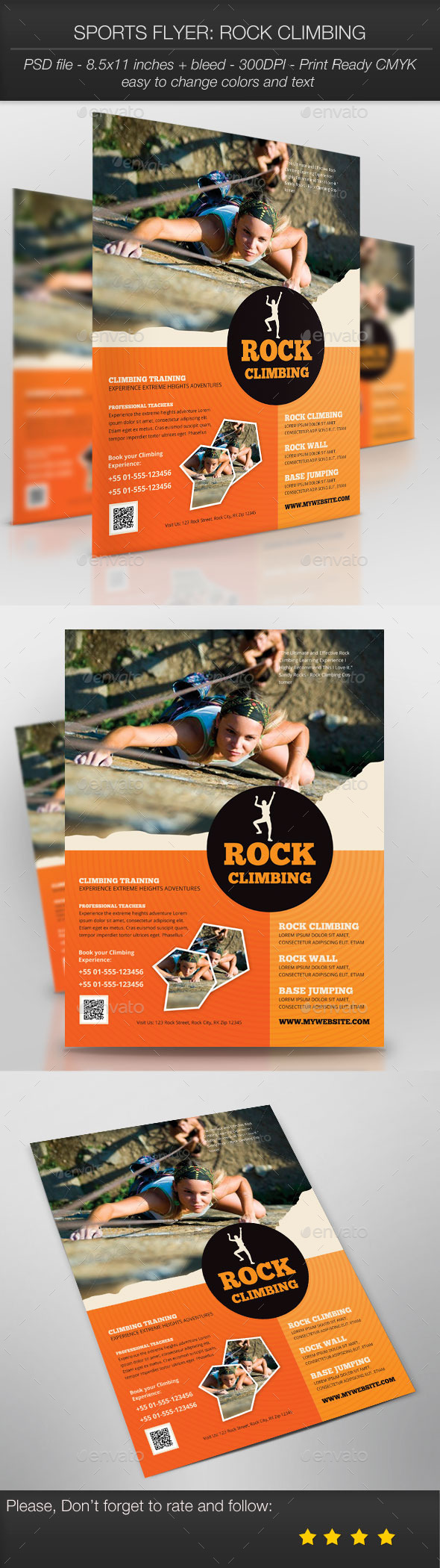 Sports Flyer: Rock Climbing - Sports Events