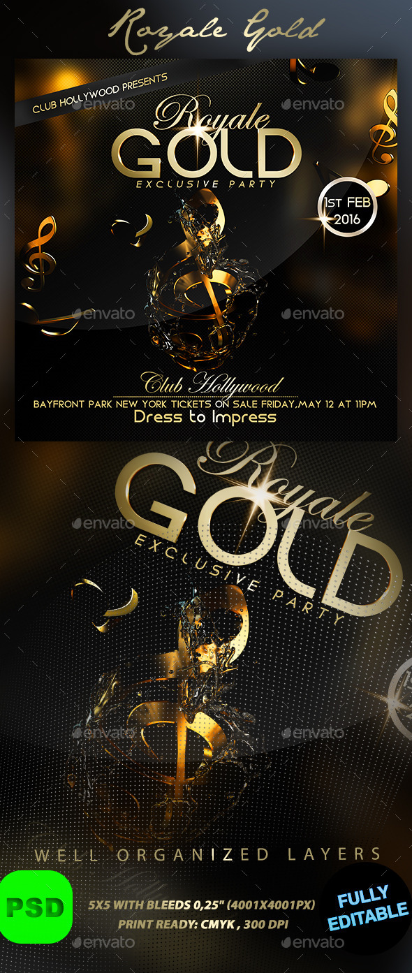 Royale Gold - Events Flyers
