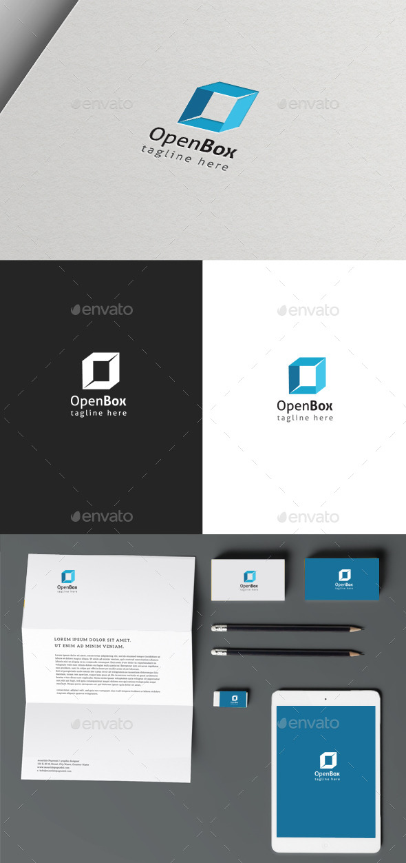 Open Box - Crests Logo Templates