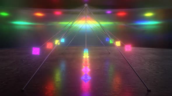 Fast Rainbow Glow Lights Pendulum Waves Moving Spectrum Tunnel Swing alt