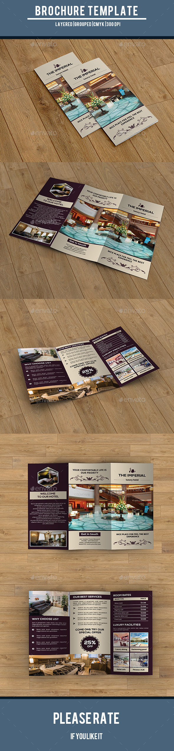 Hotel Business Trifold-V216 - Corporate Brochures