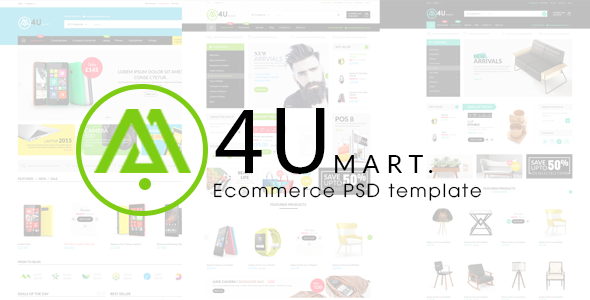 M4U - Ecommerce PSD Template - Shopping Retail