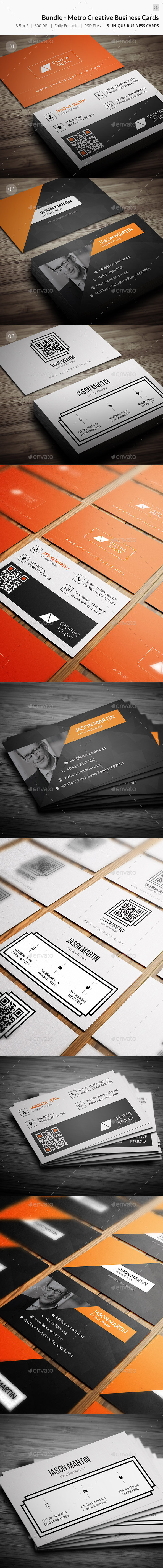 Bundle - Metro Creative Business Cards - 65 - Creative Business Cards