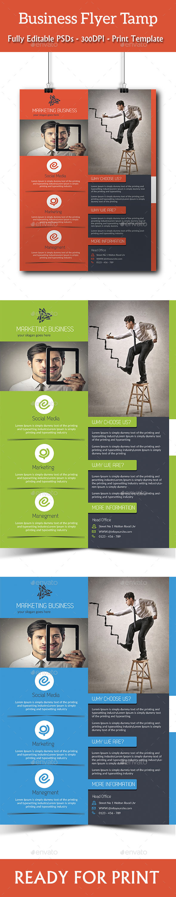 Corporate Business Flyer Template - Corporate Brochures