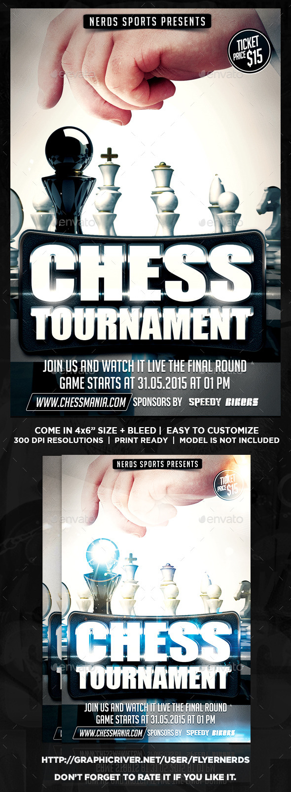 Chess 2K15 Sports Flyer - Sports Events
