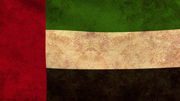 United Arab Emirates Flag 2 Pack–Grunge and Retro