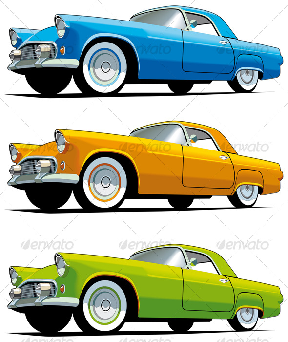 American old-fashioned car - Retro Technology