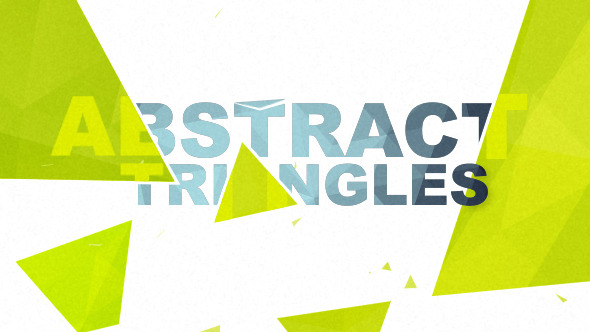Abstract Triangles Logo - VideoHive 10055844