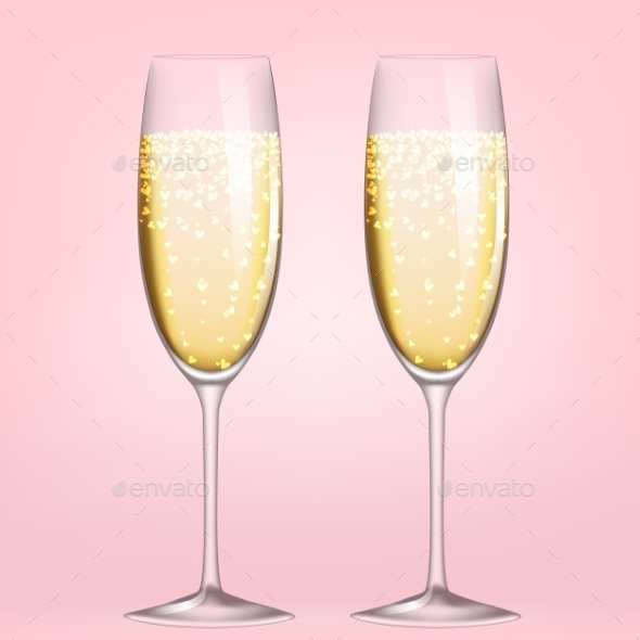 Glasses of Champagne - Miscellaneous Seasons/Holidays