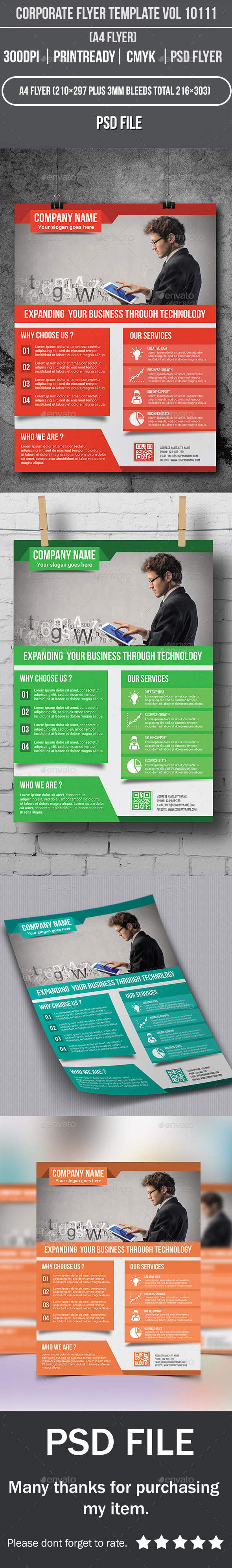 Corporate Flyer Template Vol 10111 - Corporate Flyers
