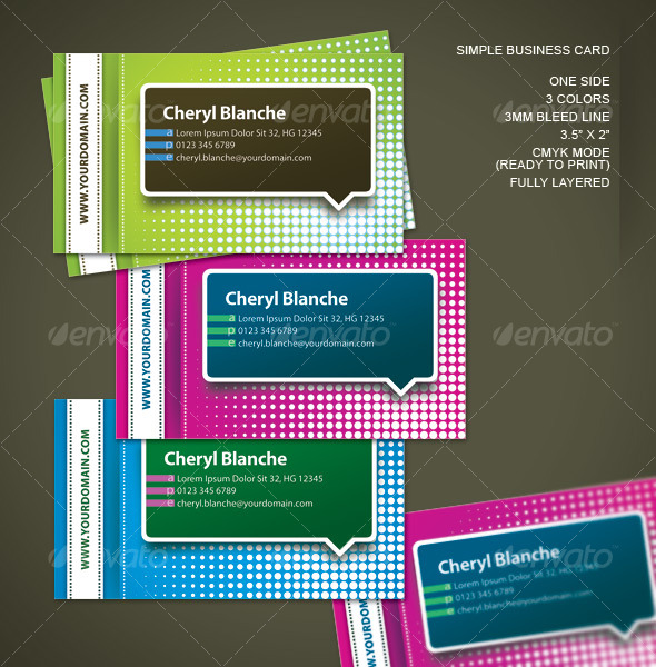 Simple One Side Business Card - Creative Business Cards