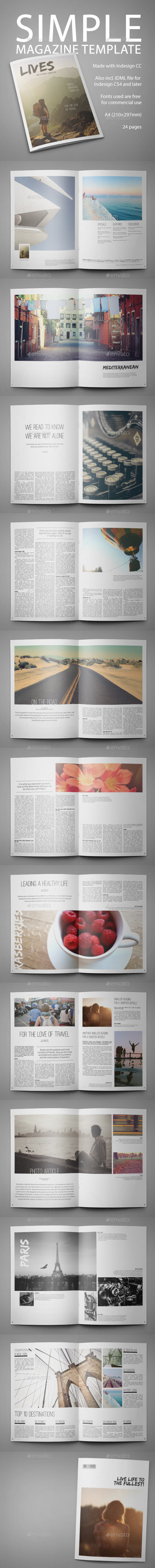 Simple Multipurpose Magazine Template - Magazines Print Templates