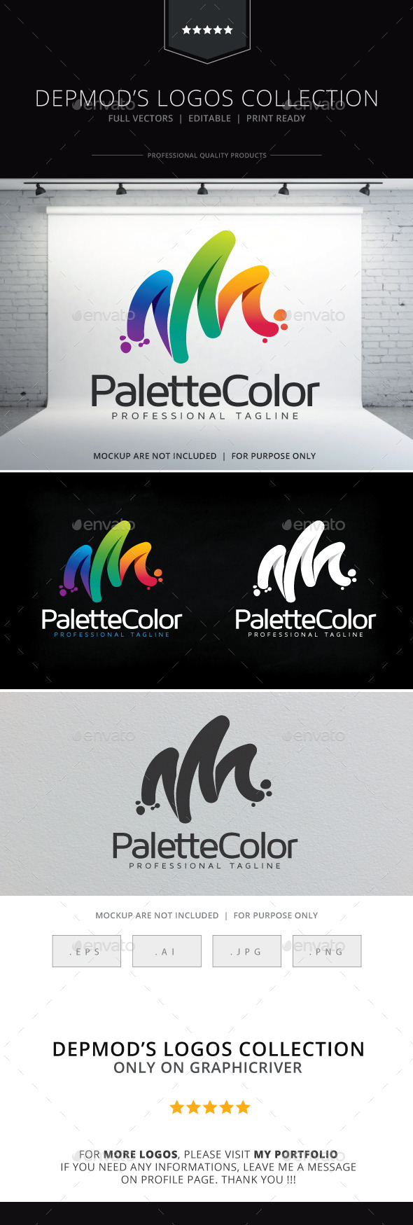 Palette Color Logo - Abstract Logo Templates