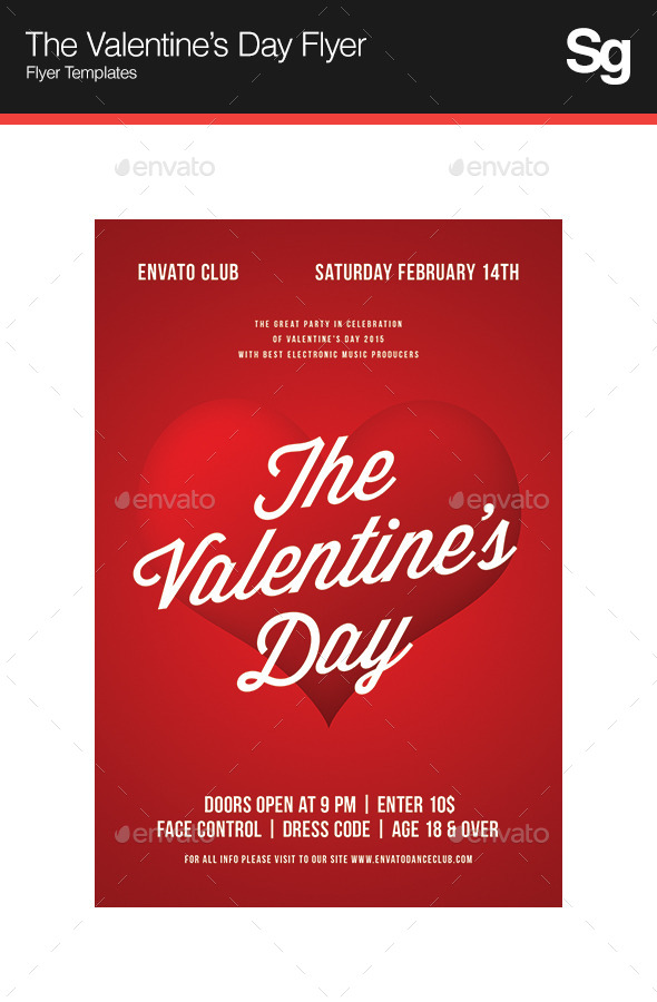 The Valentine's Day Flyer - Clubs & Parties Events