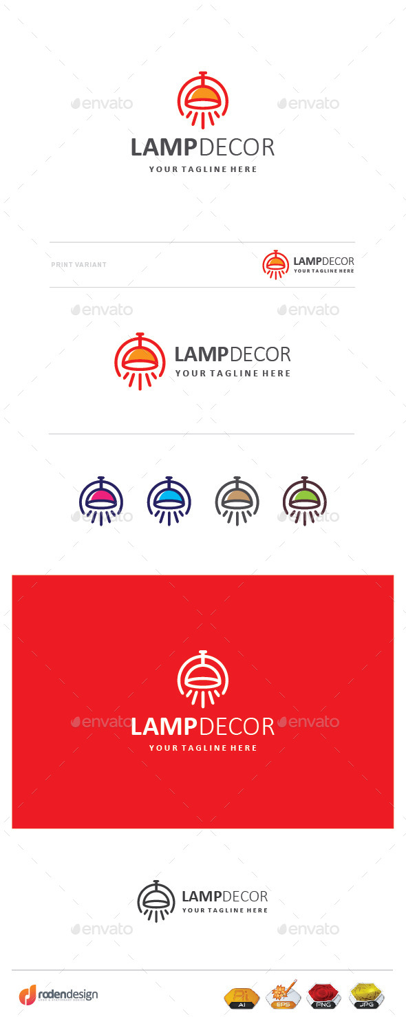 Lamp Decor Logo - Objects Logo Templates