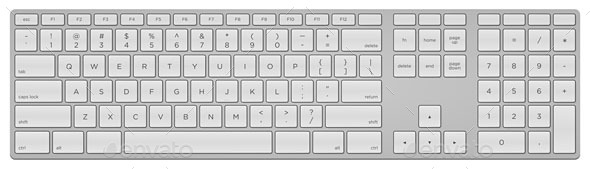 Standard US Keyboard - Technology Conceptual