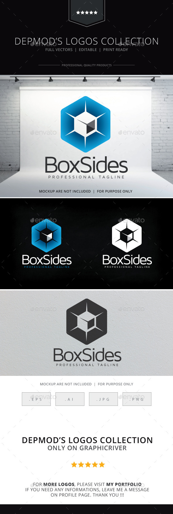 Box Sides Logo - Symbols Logo Templates