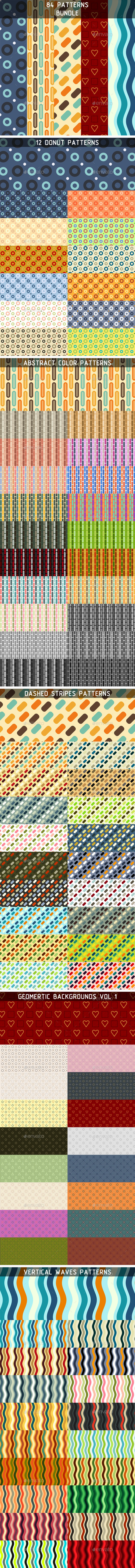 84 Patterns Bundle - Patterns Backgrounds