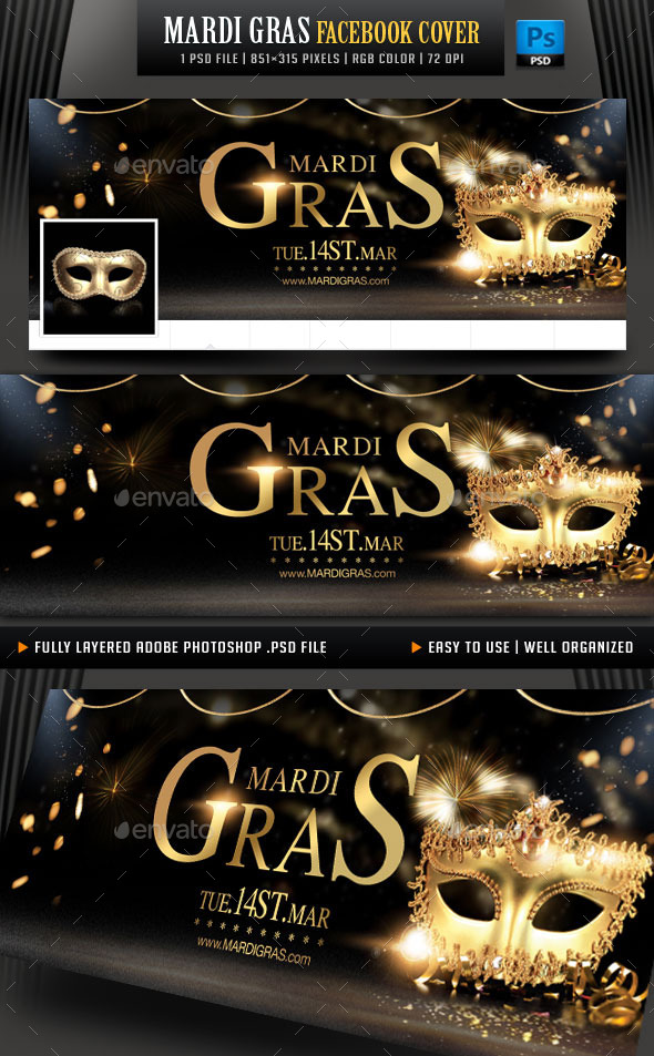 Mardi Gras Facebook Cover - Facebook Timeline Covers Social Media