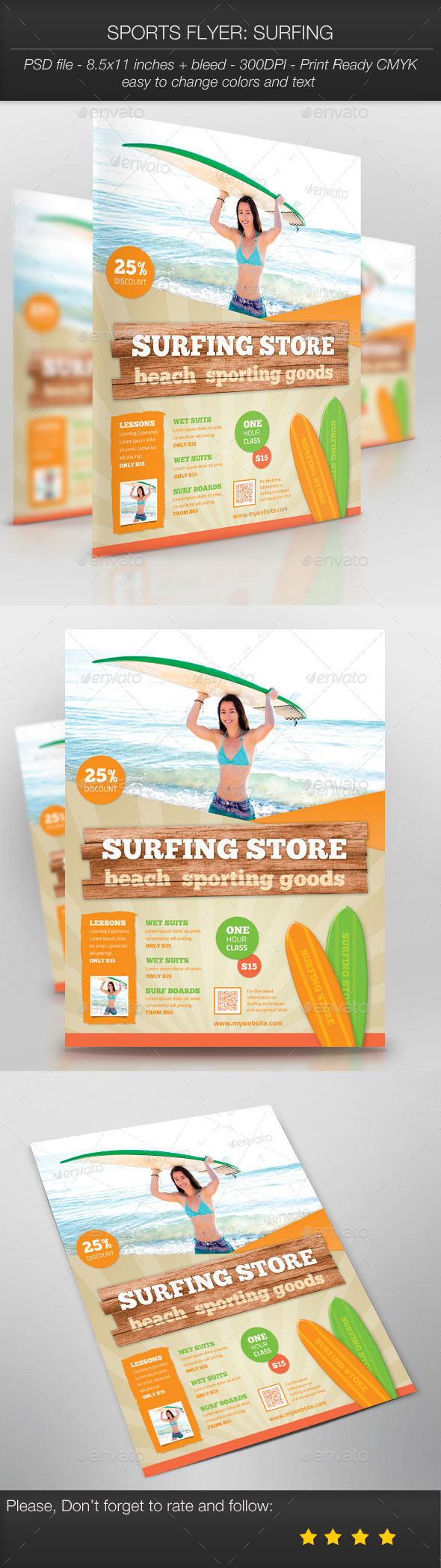 Sports Flyer: Surfing - Sports Events