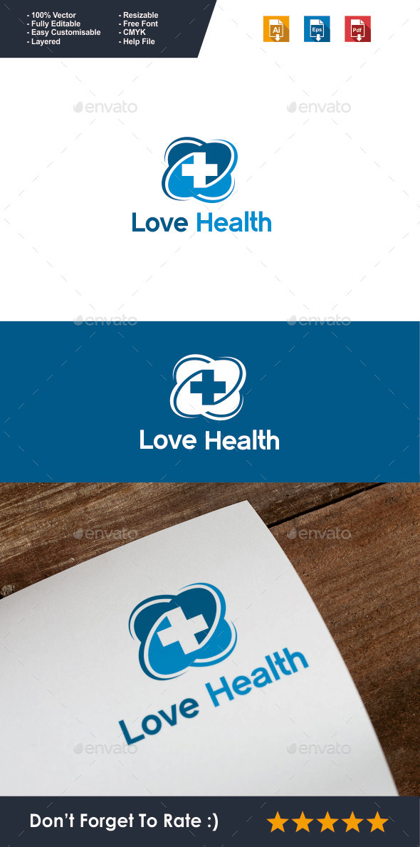 Love Health Logo - Symbols Logo Templates