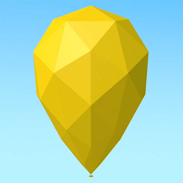Low Poly Balloon - 3Docean 10062719