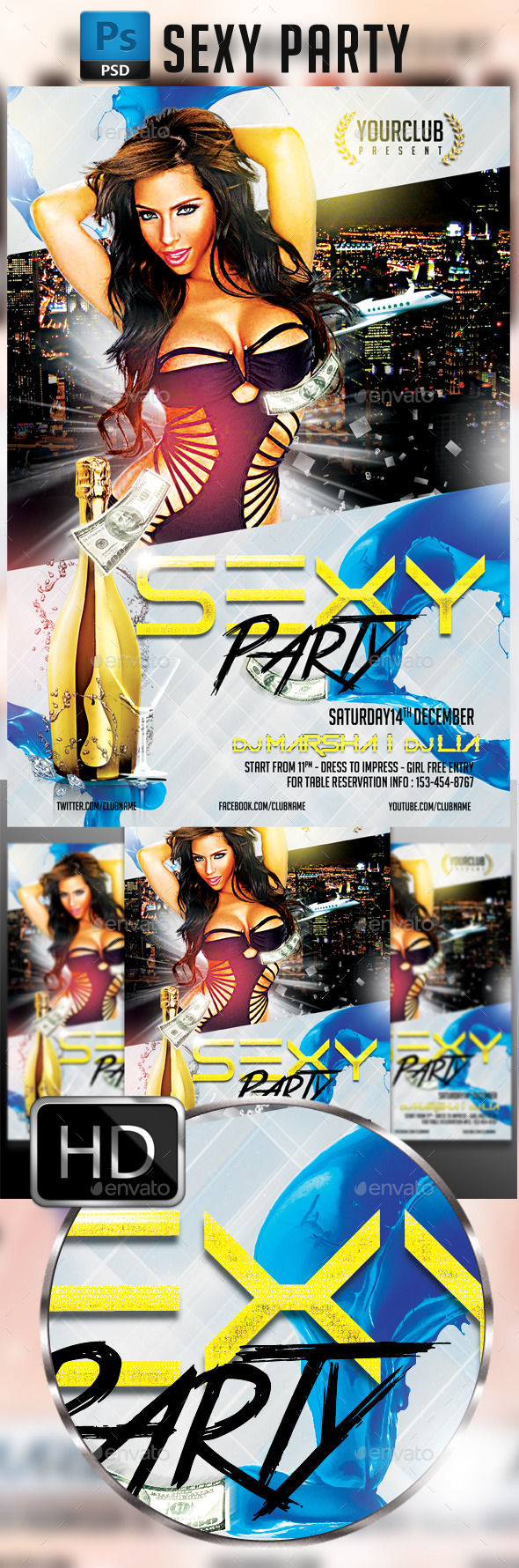 Sexy Night Party Flyer - Clubs & Parties Events