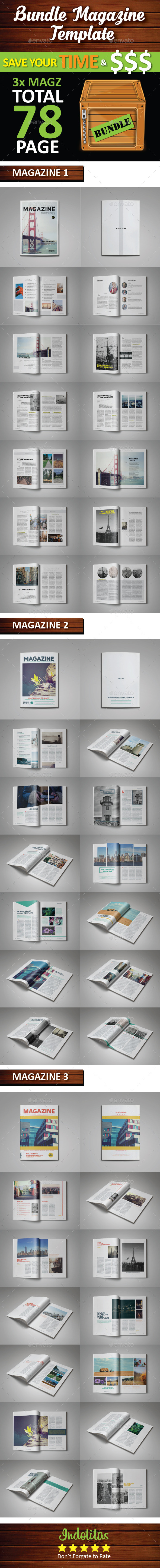 Bundle Magazine Template - Magazines Print Templates