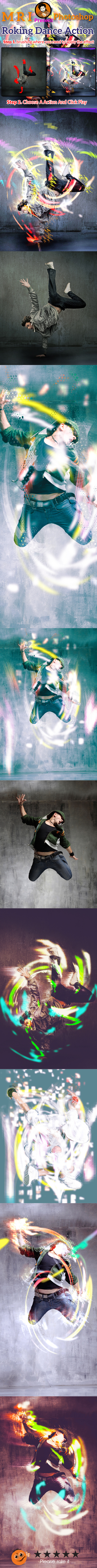 Roking Dance Action - Photo Effects Actions