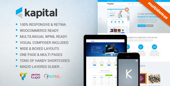 Kapital - Responsive Multi-Purpose Theme - Corporate WordPress